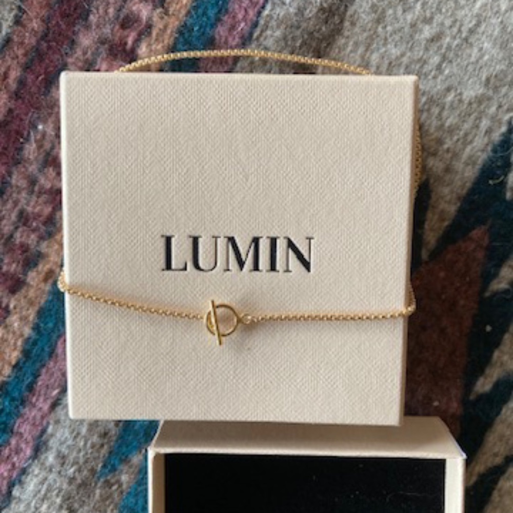 Lumin Gold Toggle Choker 13"